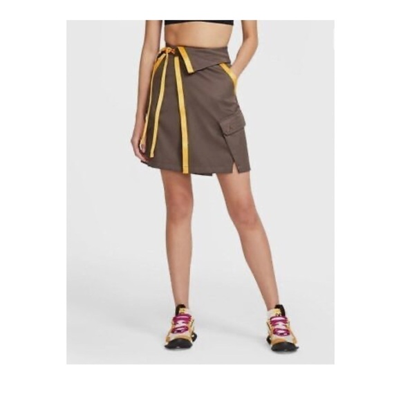 NIKE Women's AIR JORDAN Future Primal Utility Wrap Skirt NWT Brown Sz XS - Picture 8 of 15